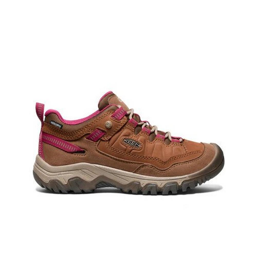Keen Women's Targhee IV Waterproof Hiking Shoe - Brown/Pink