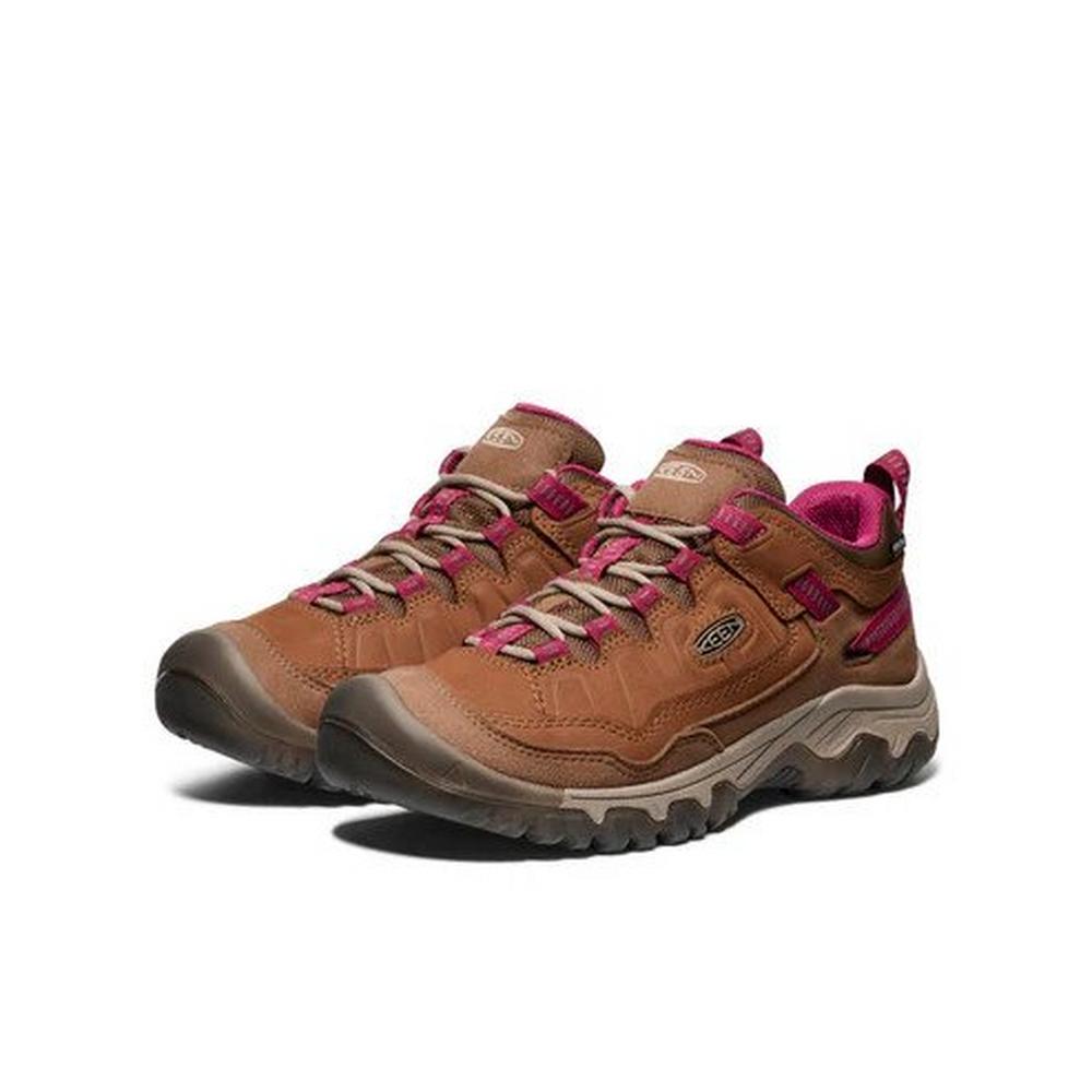 Keen Women's Targhee IV Waterproof Hiking Shoe - Brown/Pink