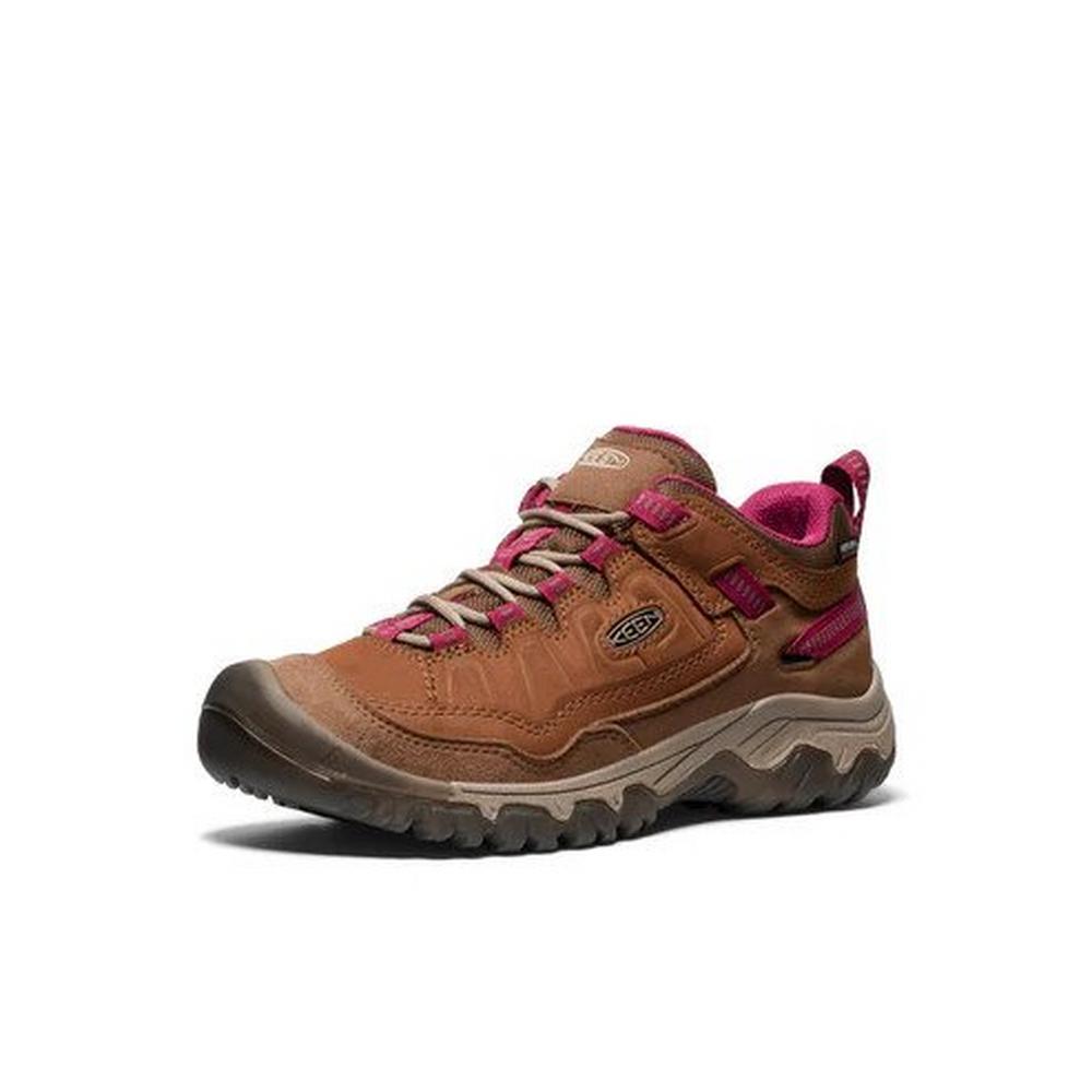 Keen Women's Targhee IV Waterproof Hiking Shoe - Brown/Pink