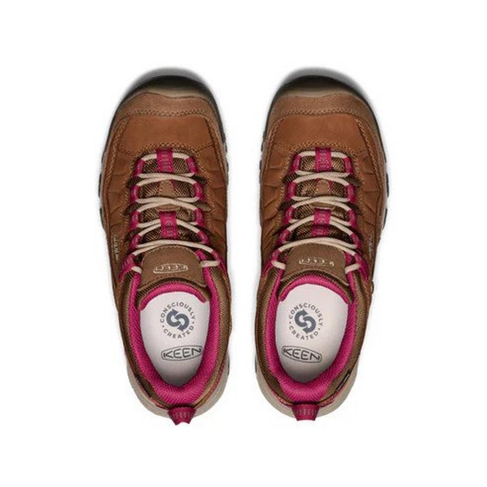 Keen Women's Targhee IV Waterproof Hiking Shoe - Brown/Pink