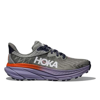 Hoka Women's Challenger 7 Trail Running Shoes - Grey/Purple