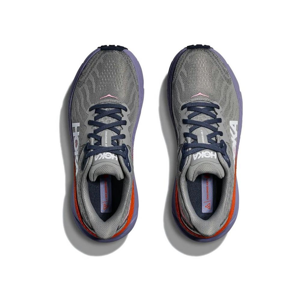 Hoka Women's Challenger 7 Trail Running Shoes - Grey/Purple