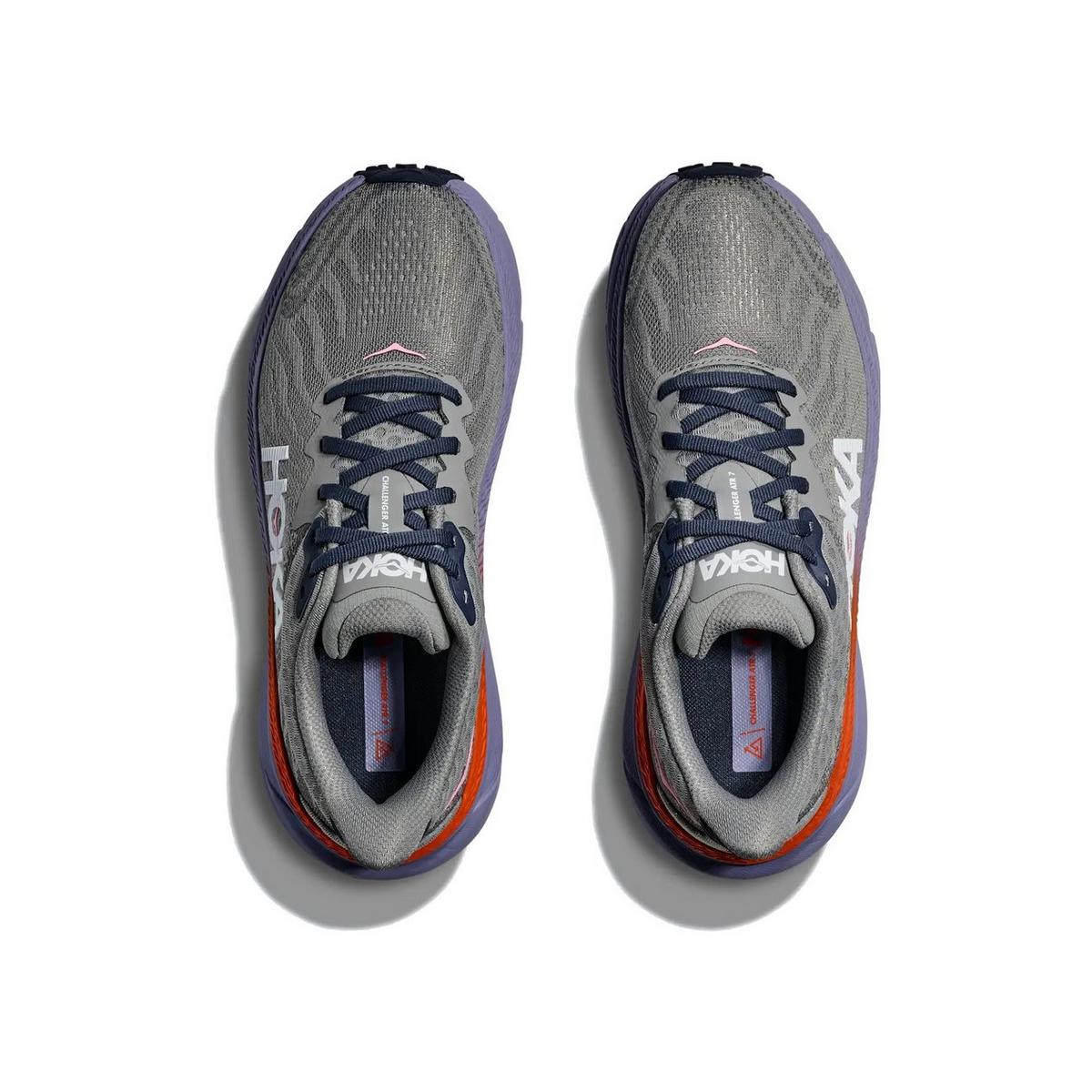 Hoka Women's Challenger 7 Trail Running Shoes - Grey/Purple