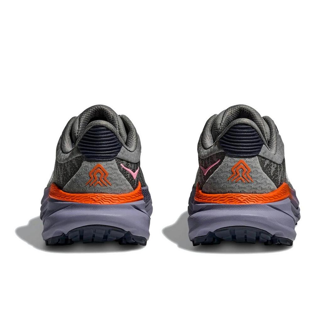 Hoka Women's Challenger 7 Trail Running Shoes - Grey/Purple