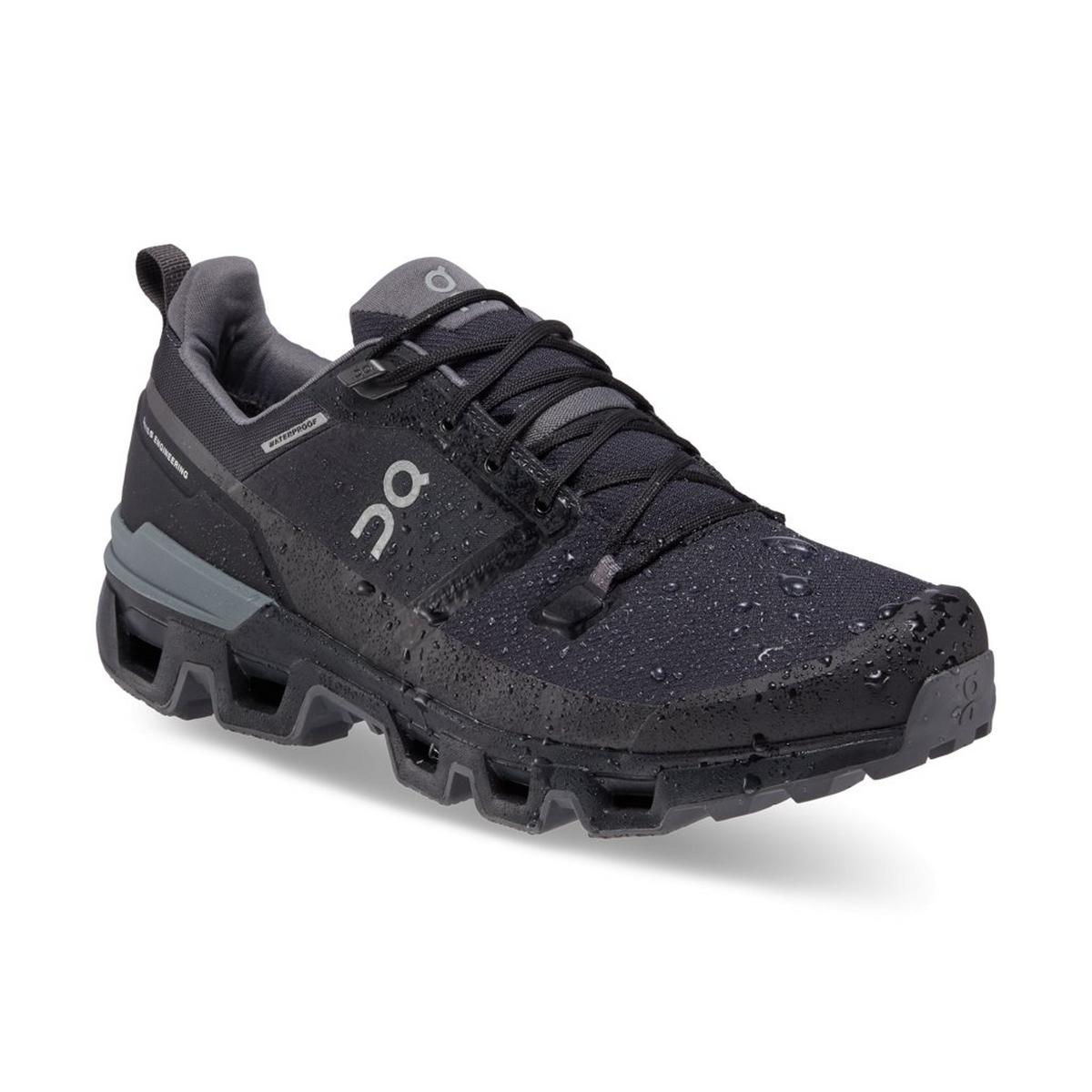 On Men's Cloudwander Waterproof Hiking Shoes - Black