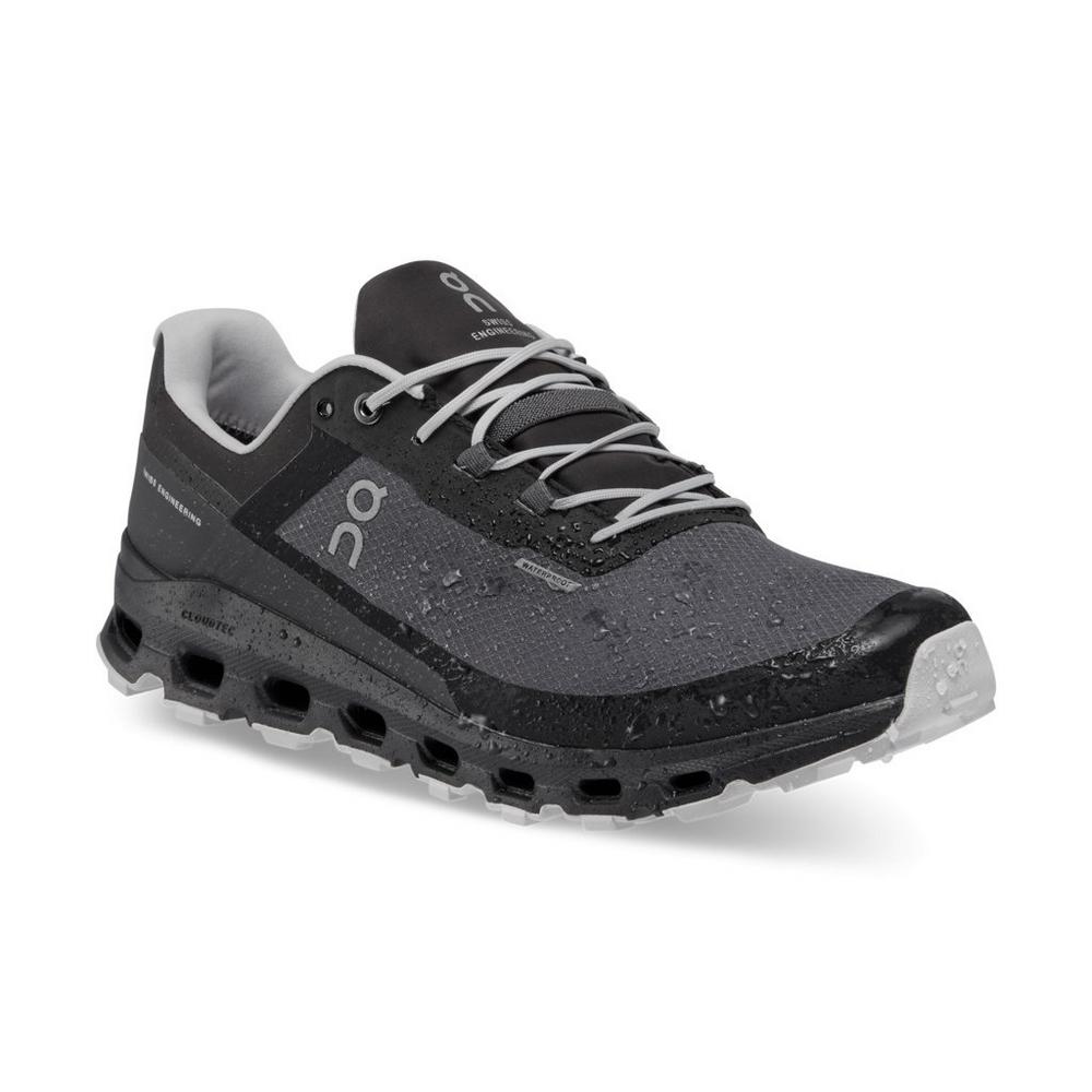 On Men's Cloudvista Waterproof Trail Running Shoes - Black