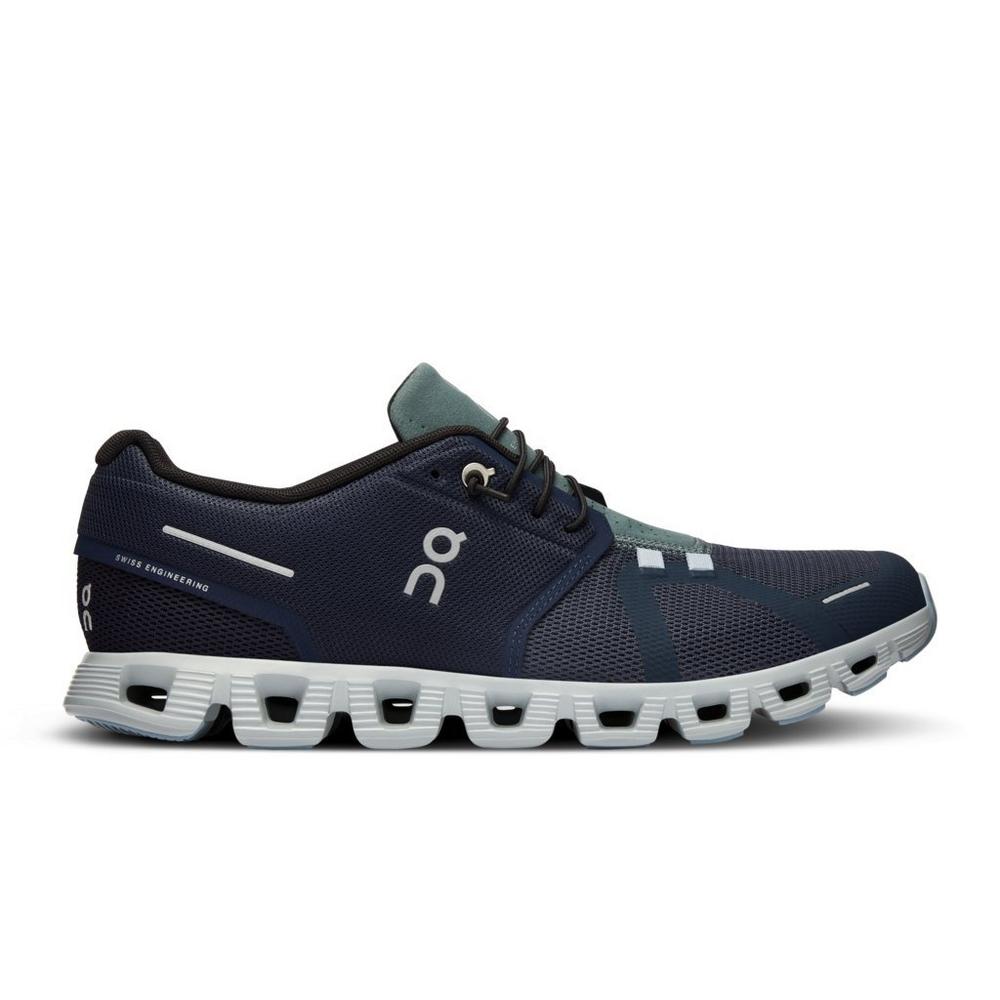 On Men's Cloud 5 Running Shoes - Navy