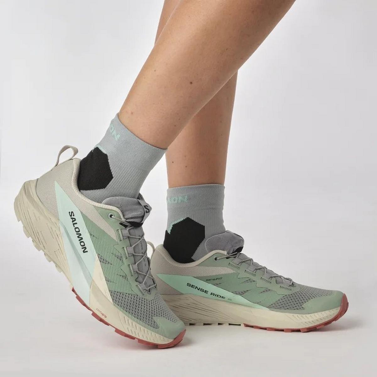Salomon Women's Sense Ride 5 Running Shoes - Grey