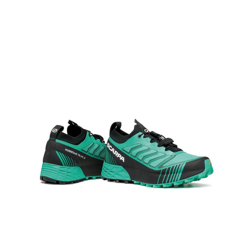 Scarpa Women's Ribelle Run 2 Trail Running Shoes - Green/Black