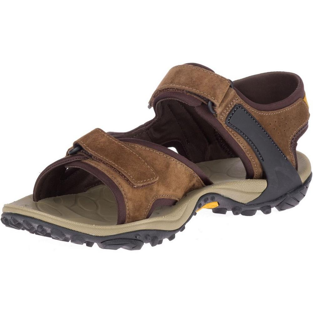 Merrell brown hot sale leather sandals