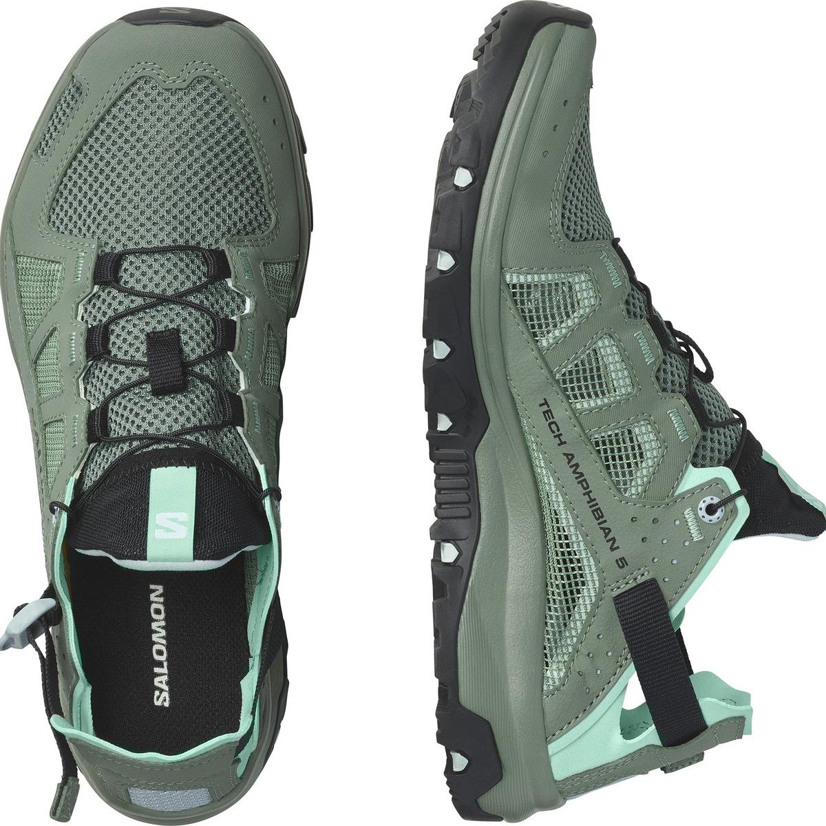 Salomon Women's Techamphibian 5 Water Shoes - Green