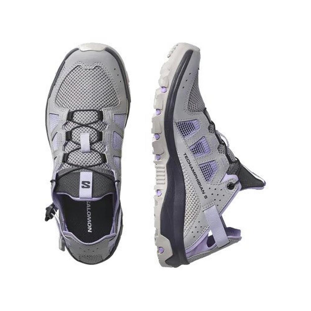 Salomon Women's Techamphibian 5 Water Shoes - Grey