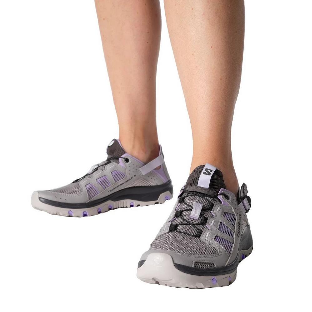 Salomon Women's Techamphibian 5 Water Shoes - Grey