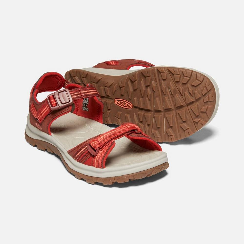 Keen Women's Terradora II Open Toe Ltr- Dark Red/ Coral