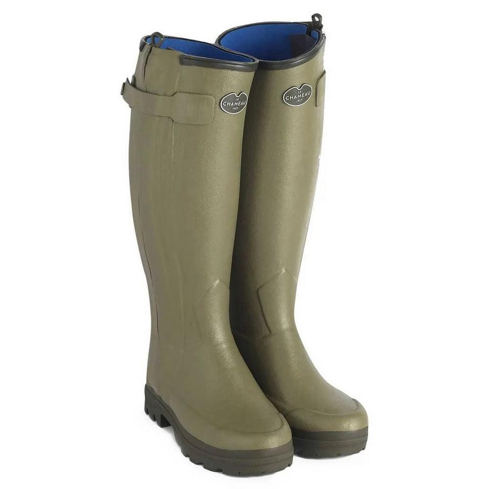 Le Chameau Women's Chasseur Neoprene Lined Wellington Boots - Green