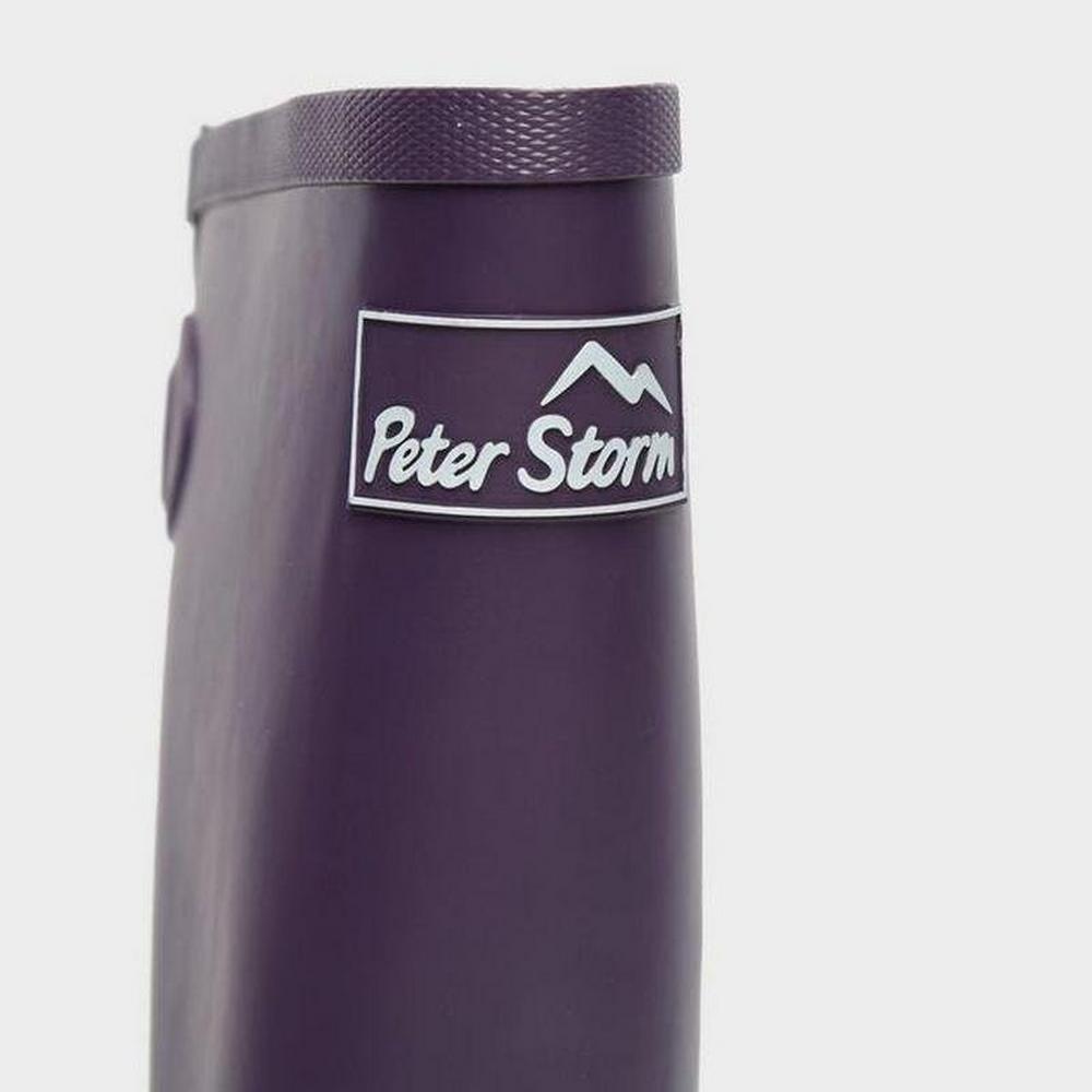 Peter Storm Women's Adjustable Wellington Tall - Purple