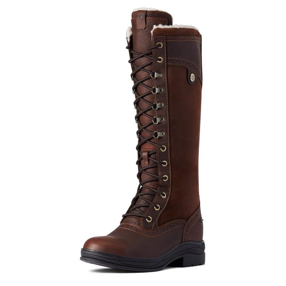 Ariat Women's Wythburn Tall Waterproof Boot - Dark Brown