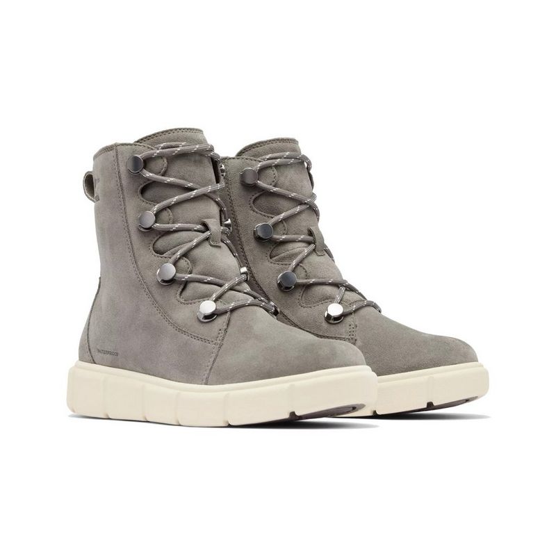 Sorel Women s Explorer III Joan Waterproof Boots Grey Tiso