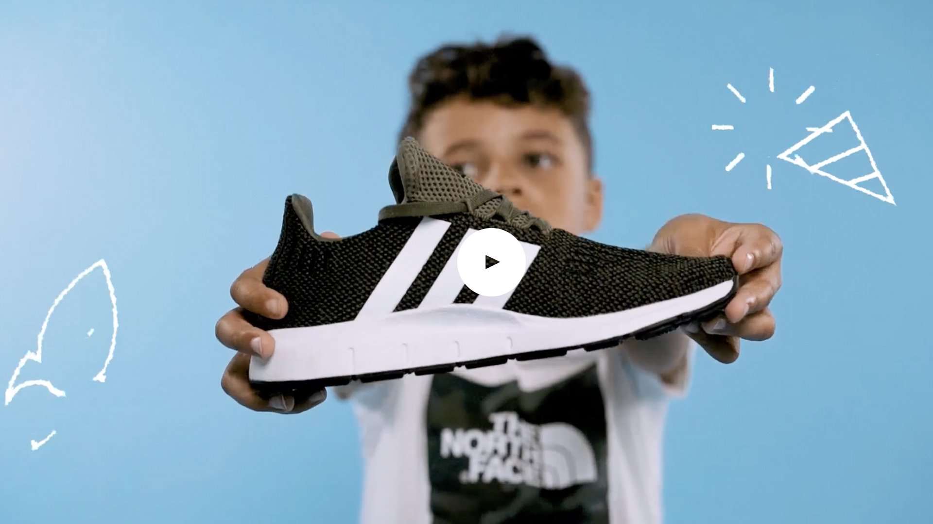 top banner picture of kids foot dressed in trainer