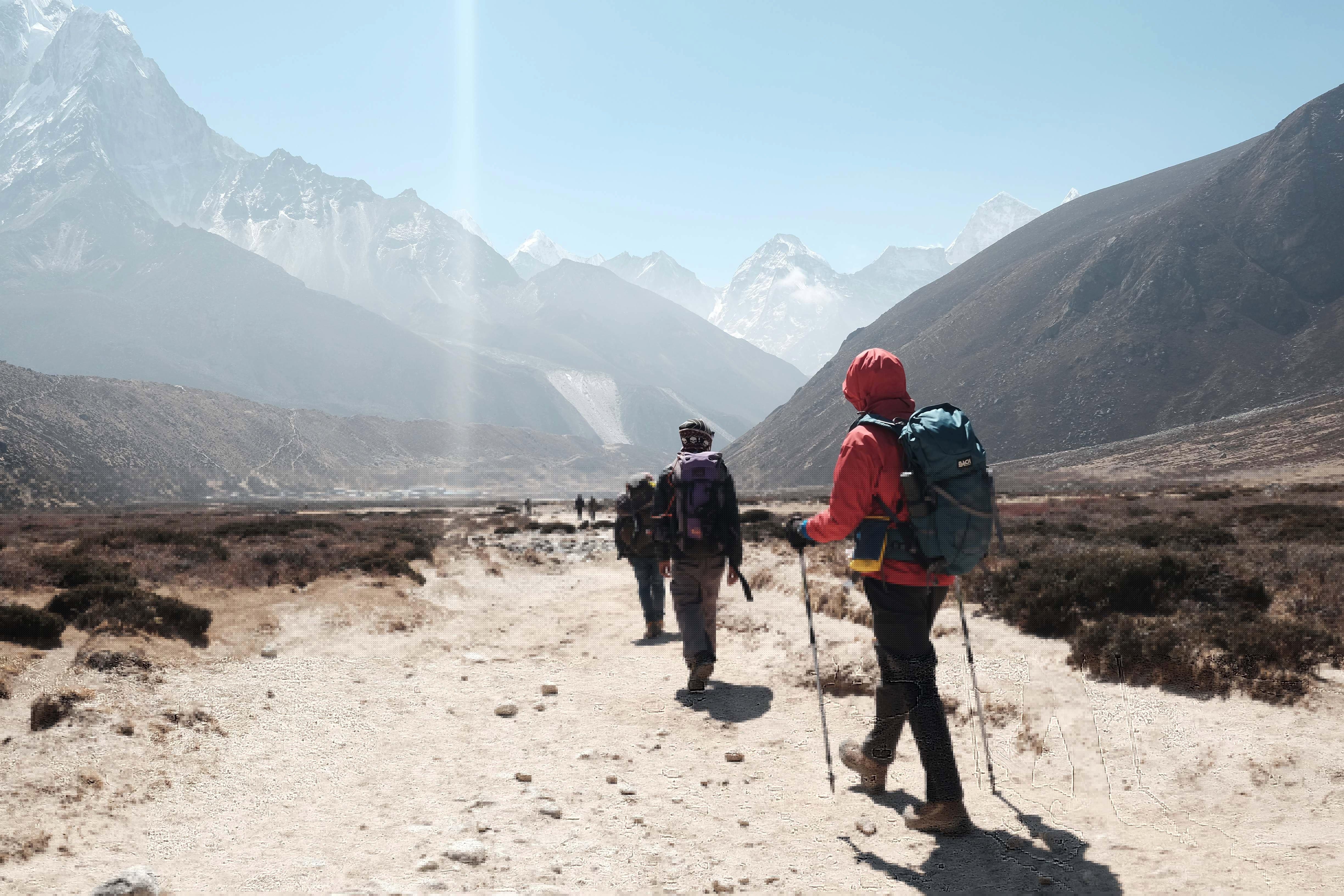 Walking Trousers On Hiking Trail