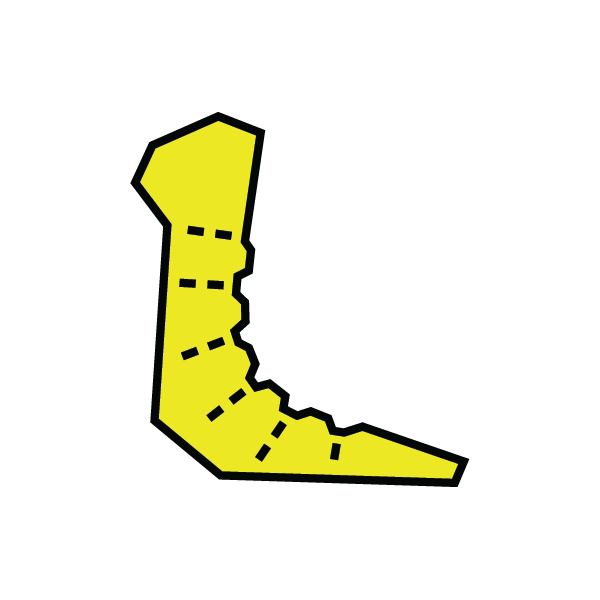 tech icon ribbed tongue