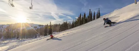 clp banner ski piste skis