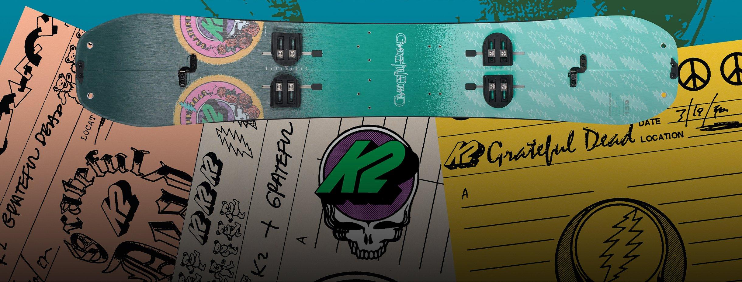 gclp banner snowboard grateful dead 3