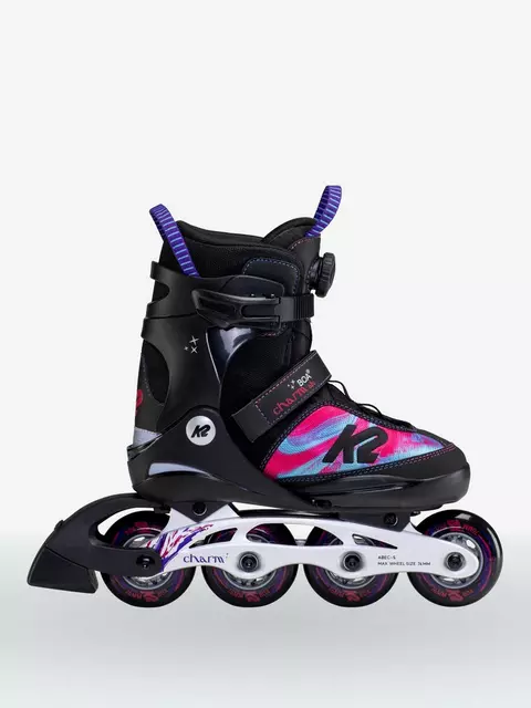 K2 Charm Boa Alu Kids Inline Skates Kinder Inliner black 30C0210 Roller Skating 