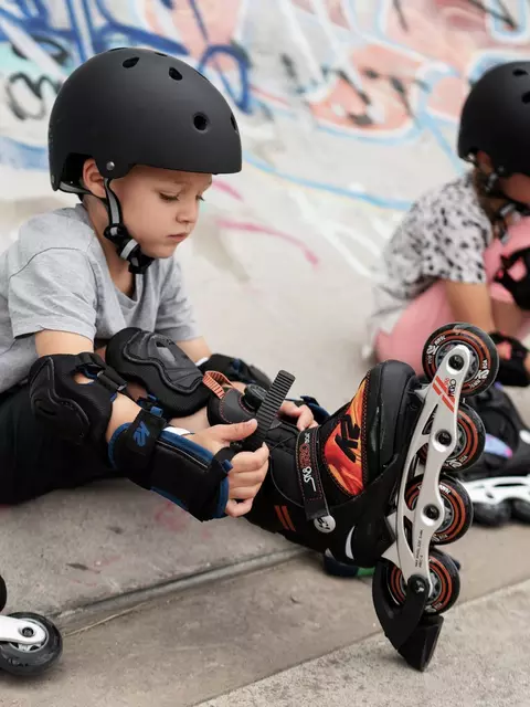 K2 Kinder Inliner Skates SK8 HERO BOA ALU Inline Skate 2021 black/orange Inline 