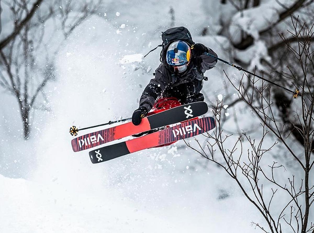 Miniature Man Skiing - Stock Photos