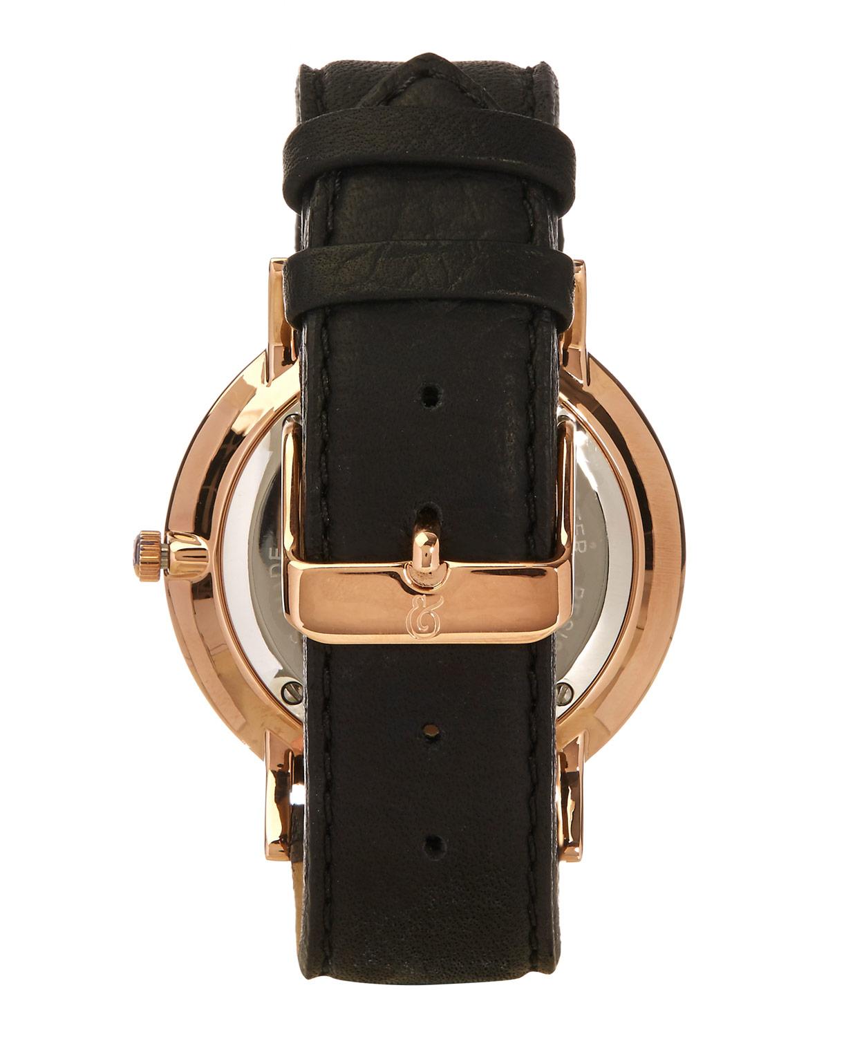 Lugano 40mm Rose Gold-White Leather Exclusive Watch | Liberty London
