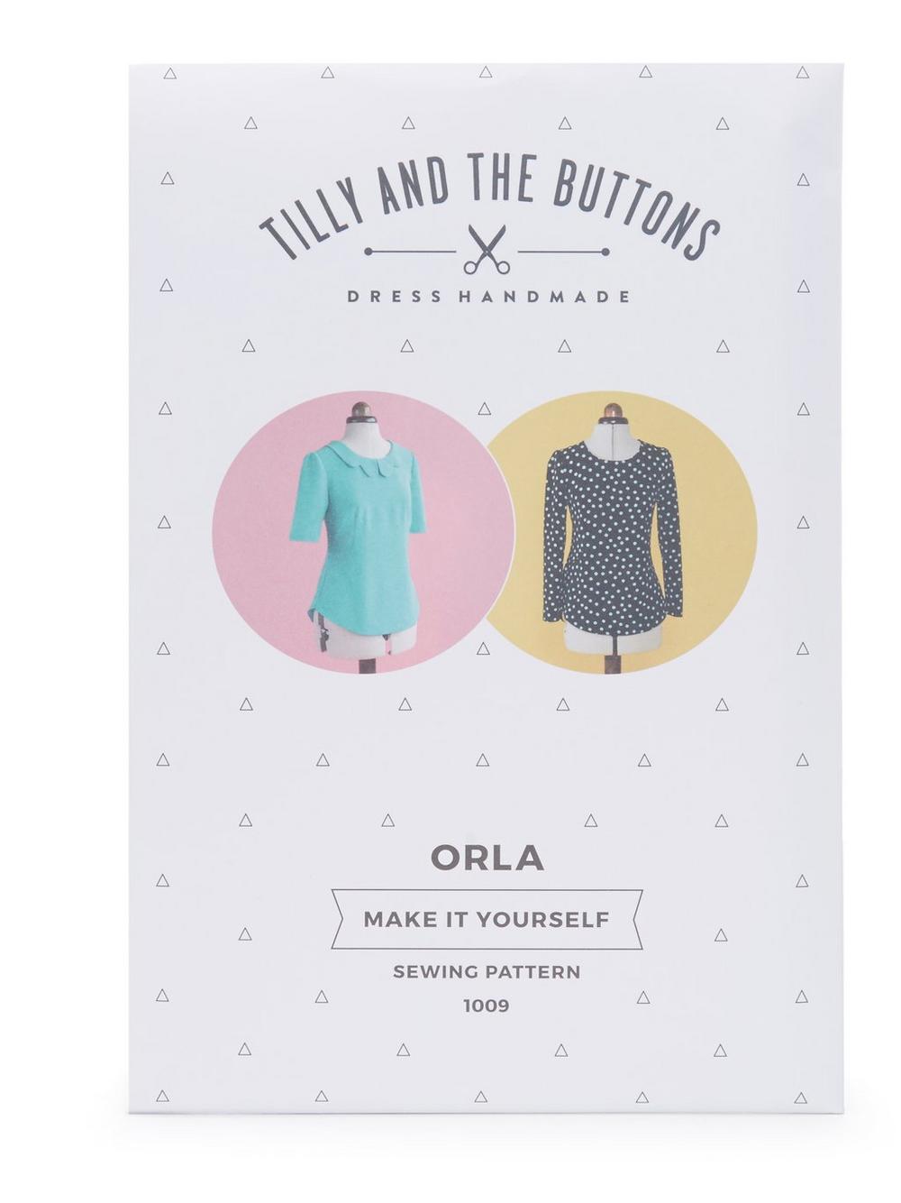TILLY AND THE BUTTONS ORLA SHIFT TOP PATTERN,5054865155936