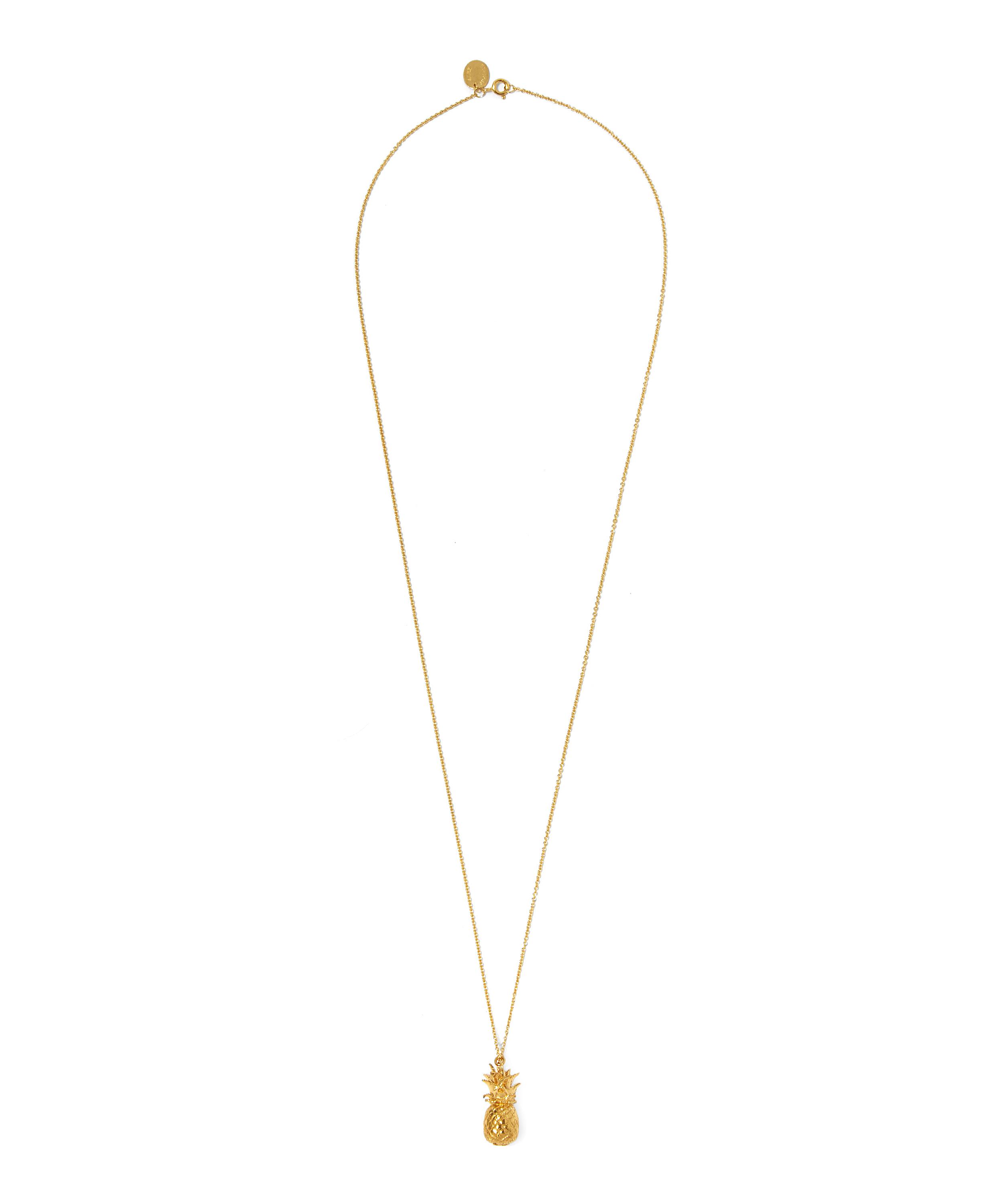 Gold-Plated Pineapple Necklace | Liberty London