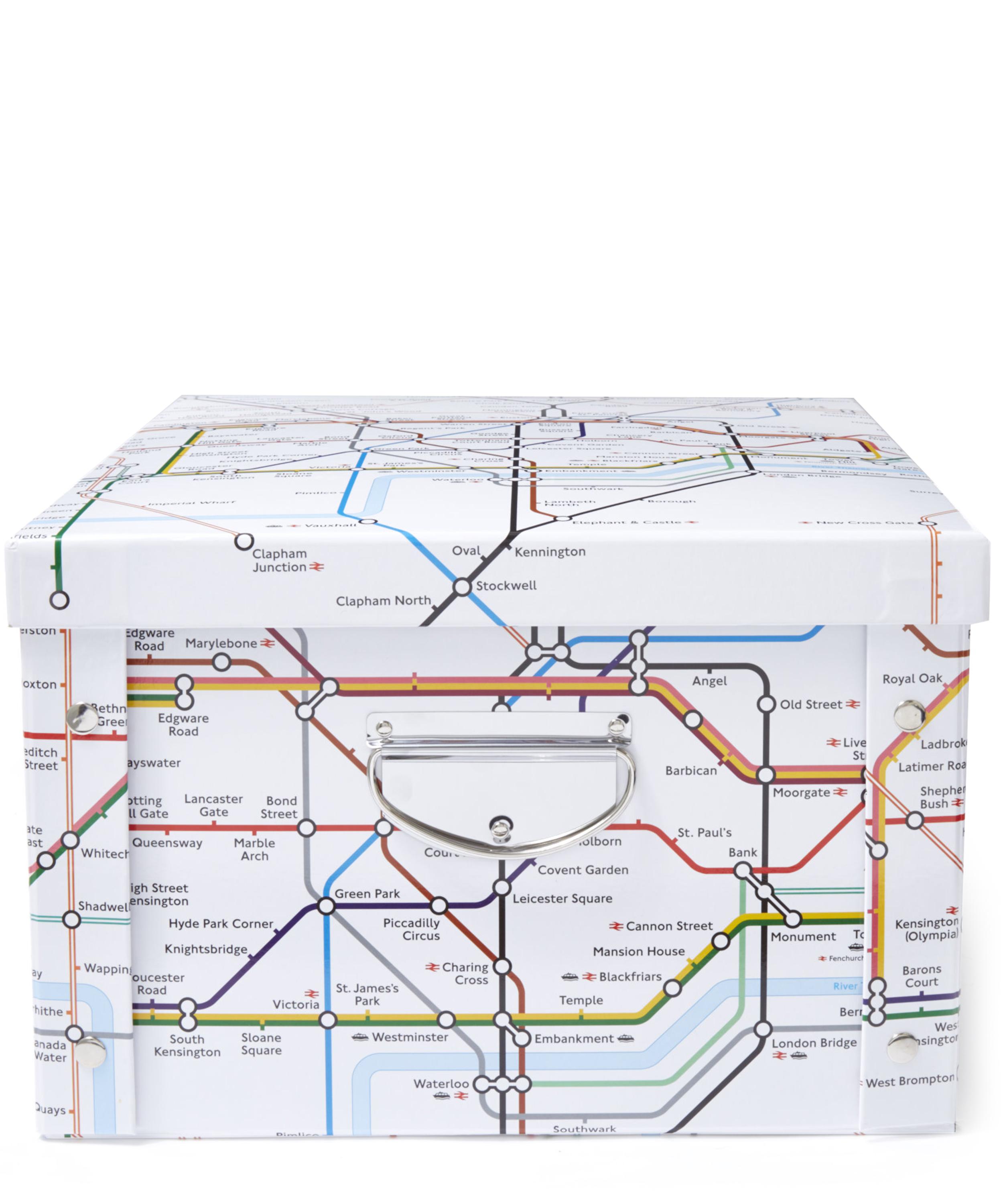 London Tube Map Storage Box Liberty London