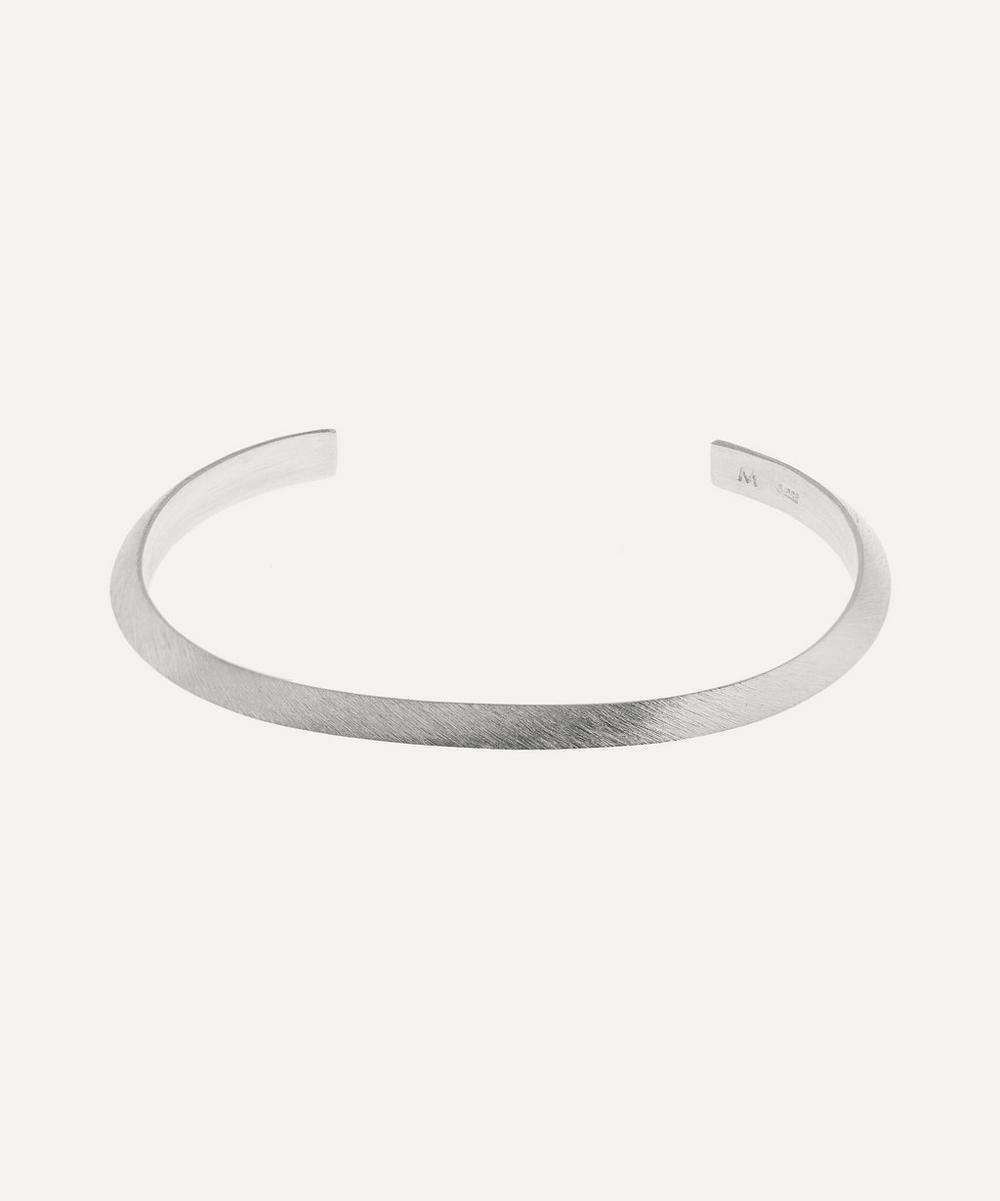 All Blues - Silver Brushed and Polished Triangle Bracelet
