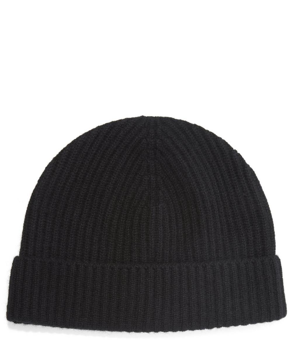 Cashmere Knitted Ribbed Beanie Hat | Liberty London