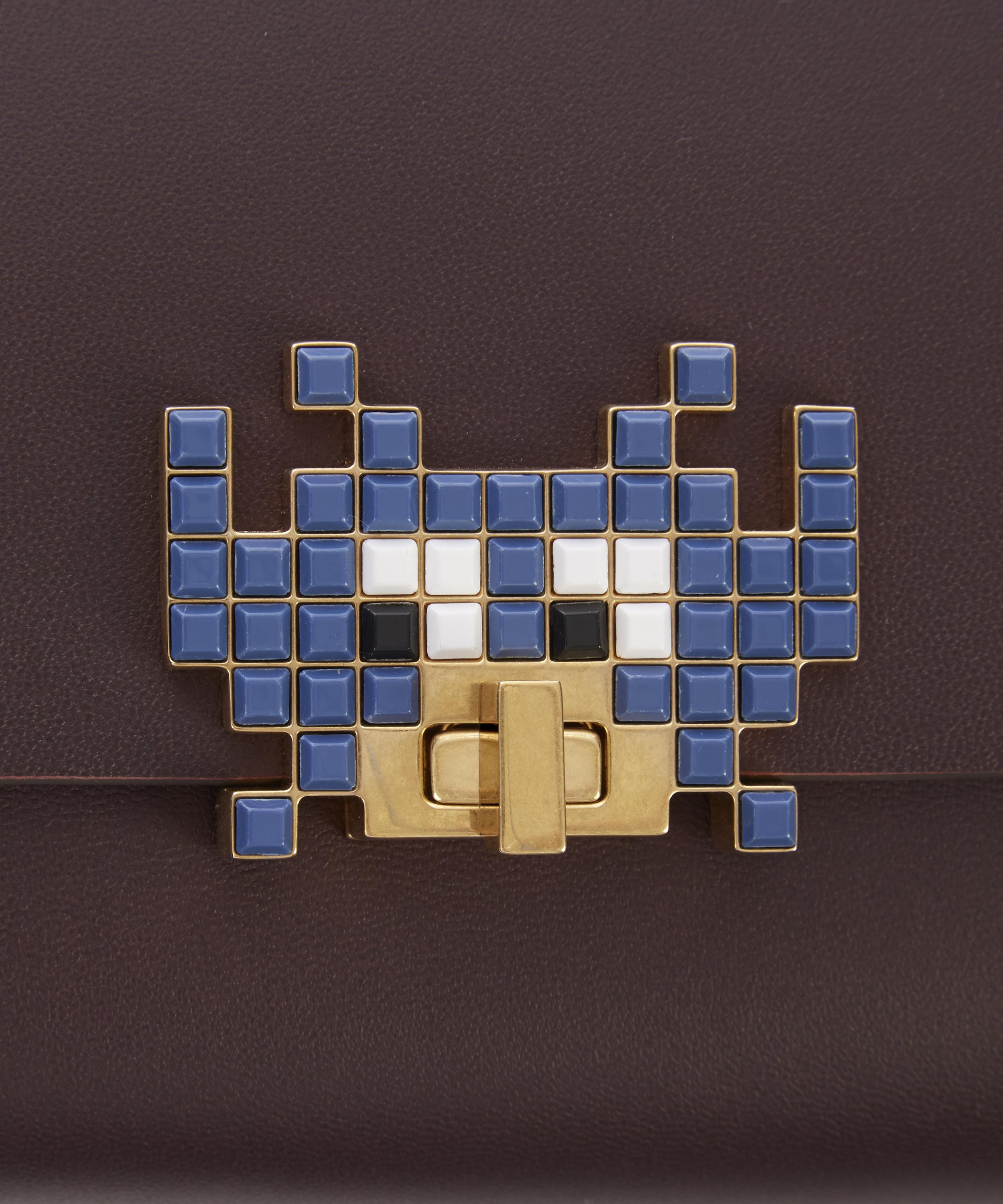 Leather Space Invaders Detail Bathurst Crossbody Bag Liberty London