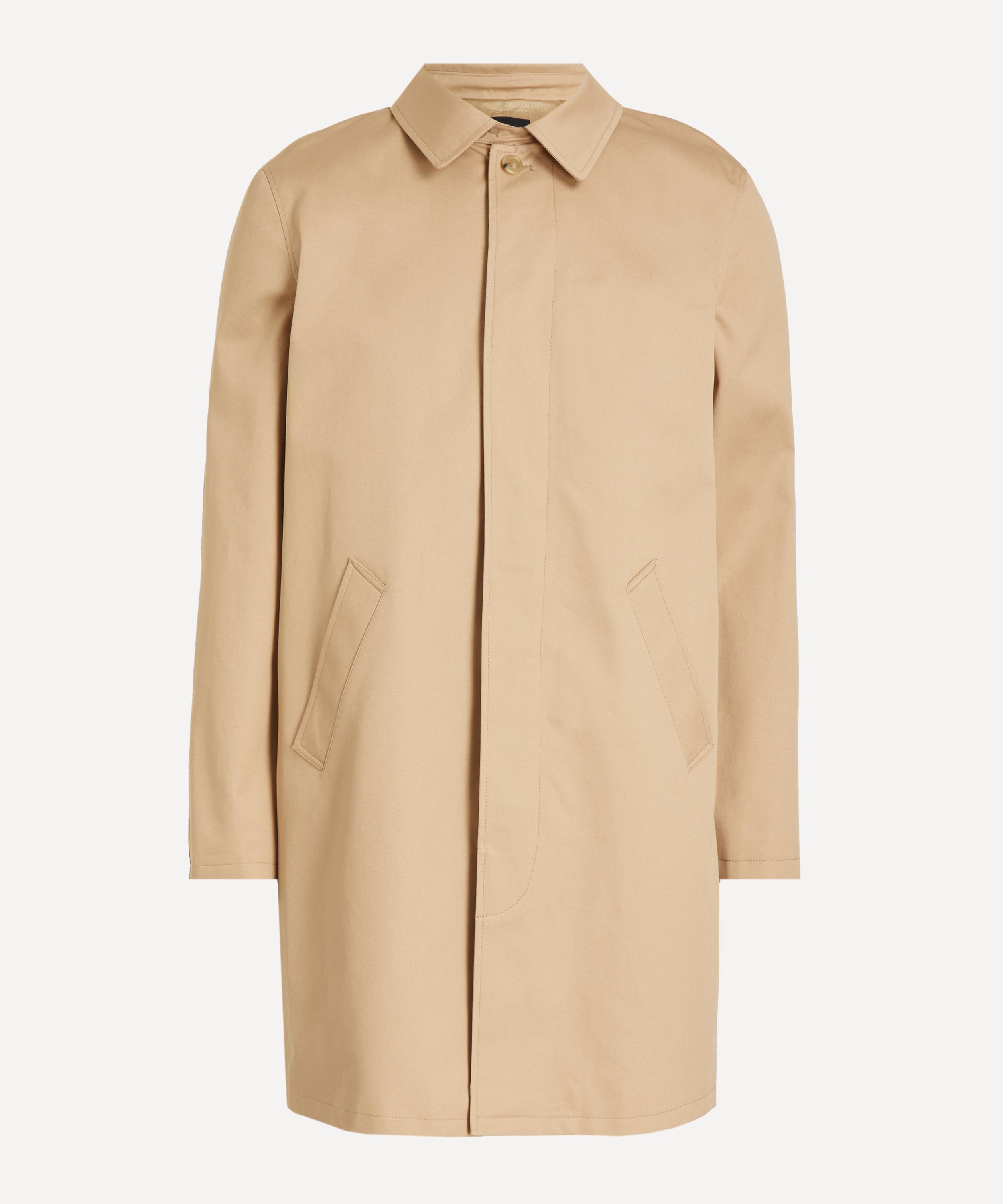 A.p.c. Mens Ville Cotton Raincoat In Neutral
