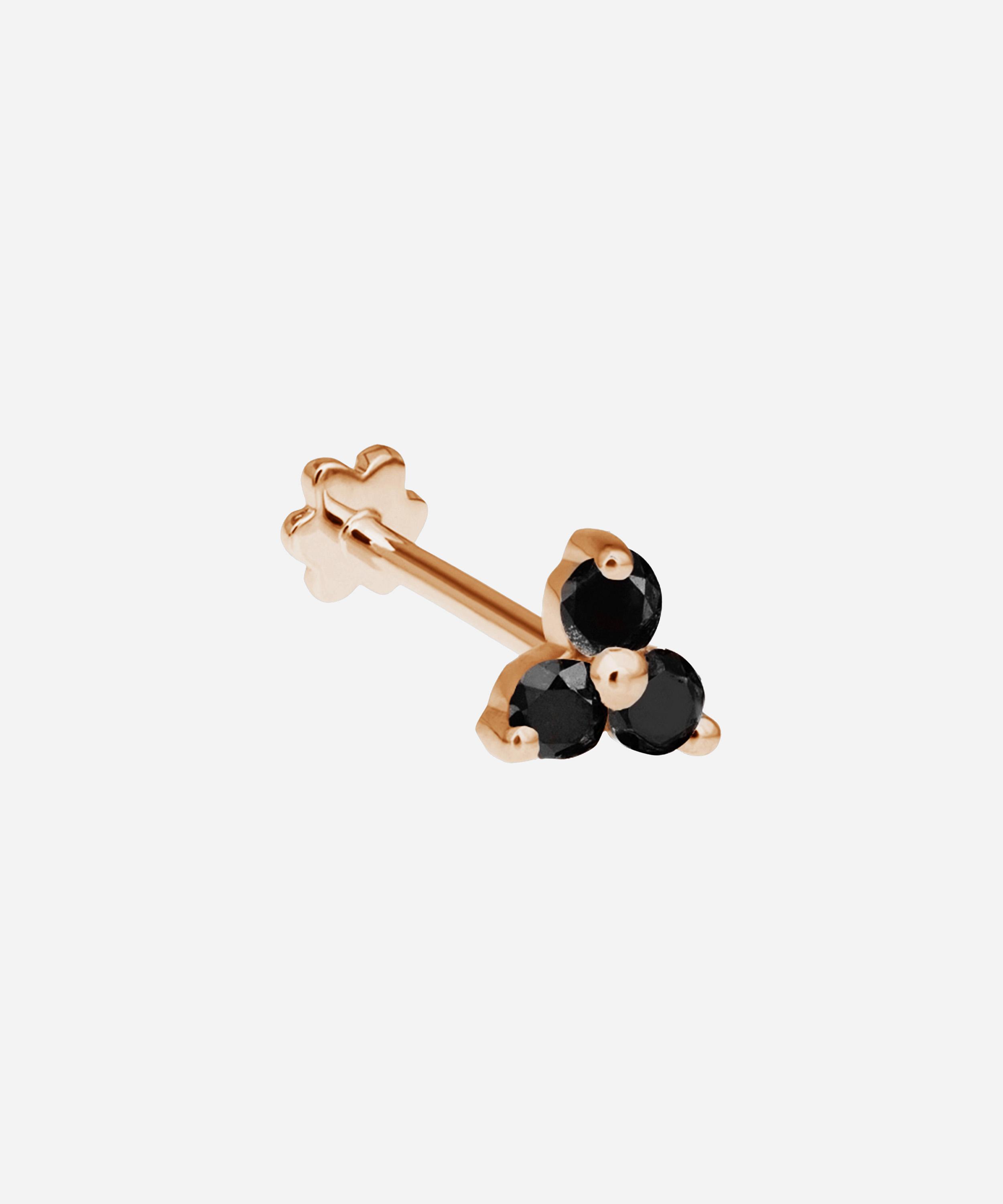 Maria Tash Diamond Trinity Threaded Stud Earring In Gold