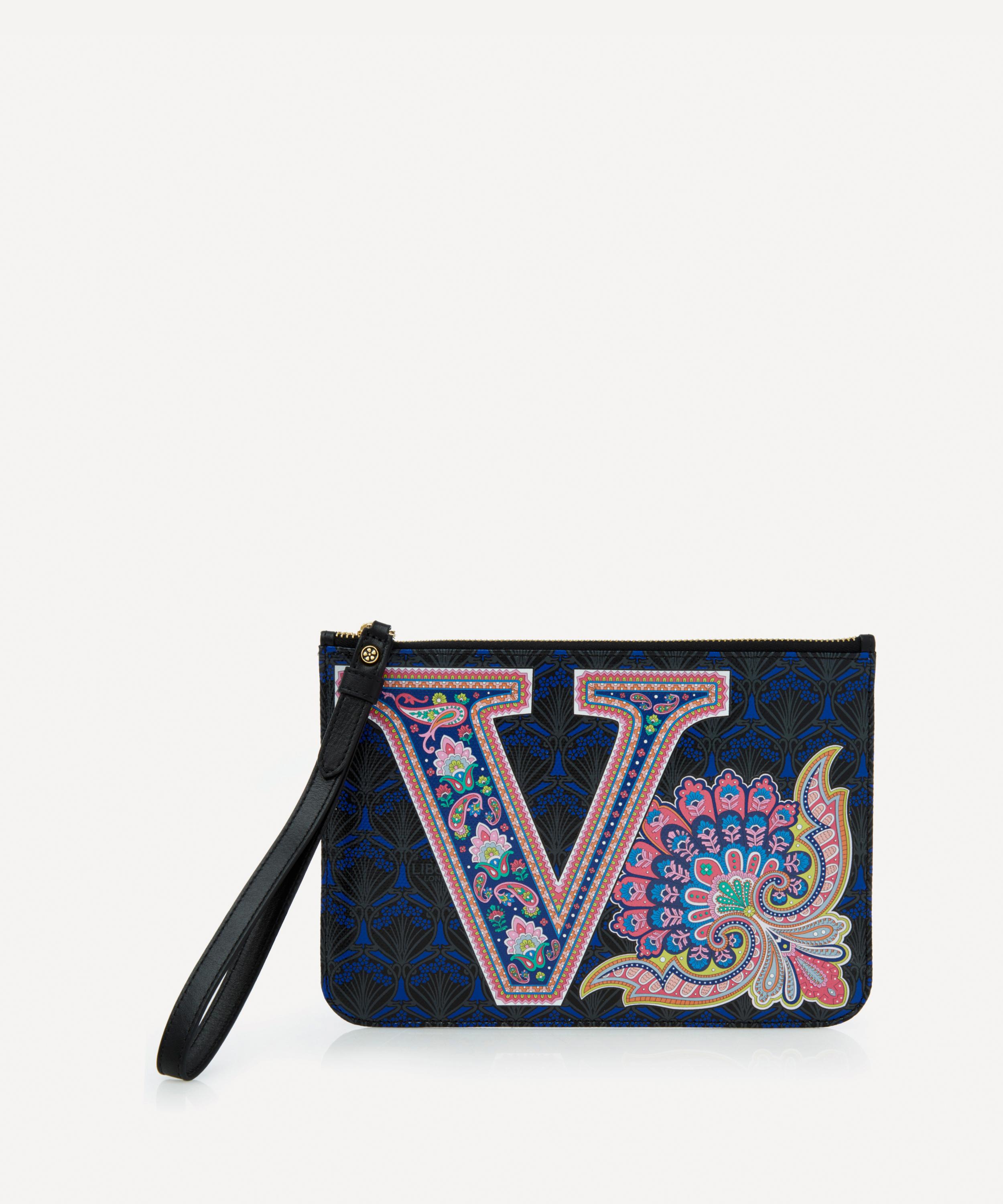 Liberty London Wristlet In V Print In Wentworth Paisley