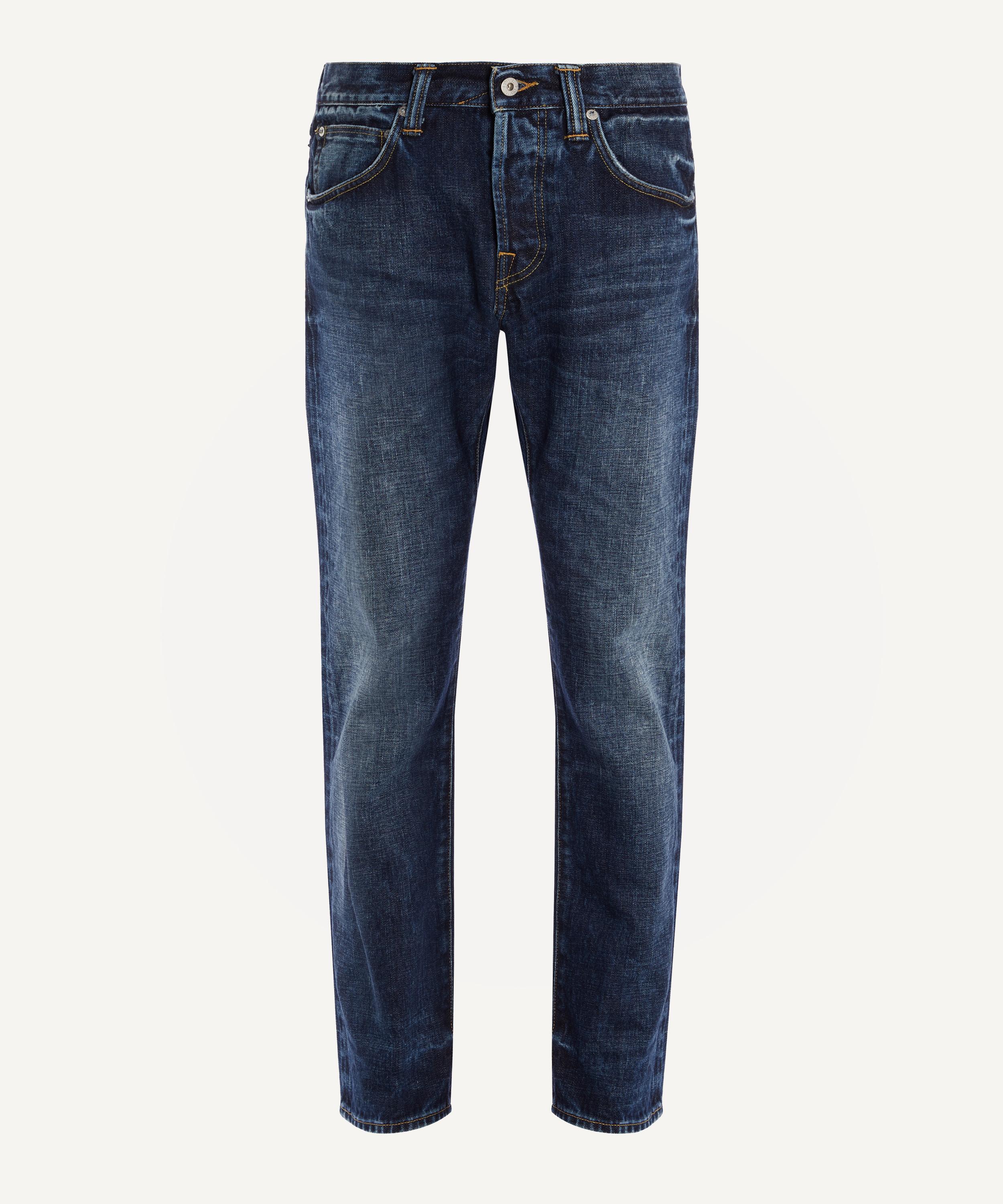 Edwin Ed-55 Washed Blue Jeans In Denim | ModeSens