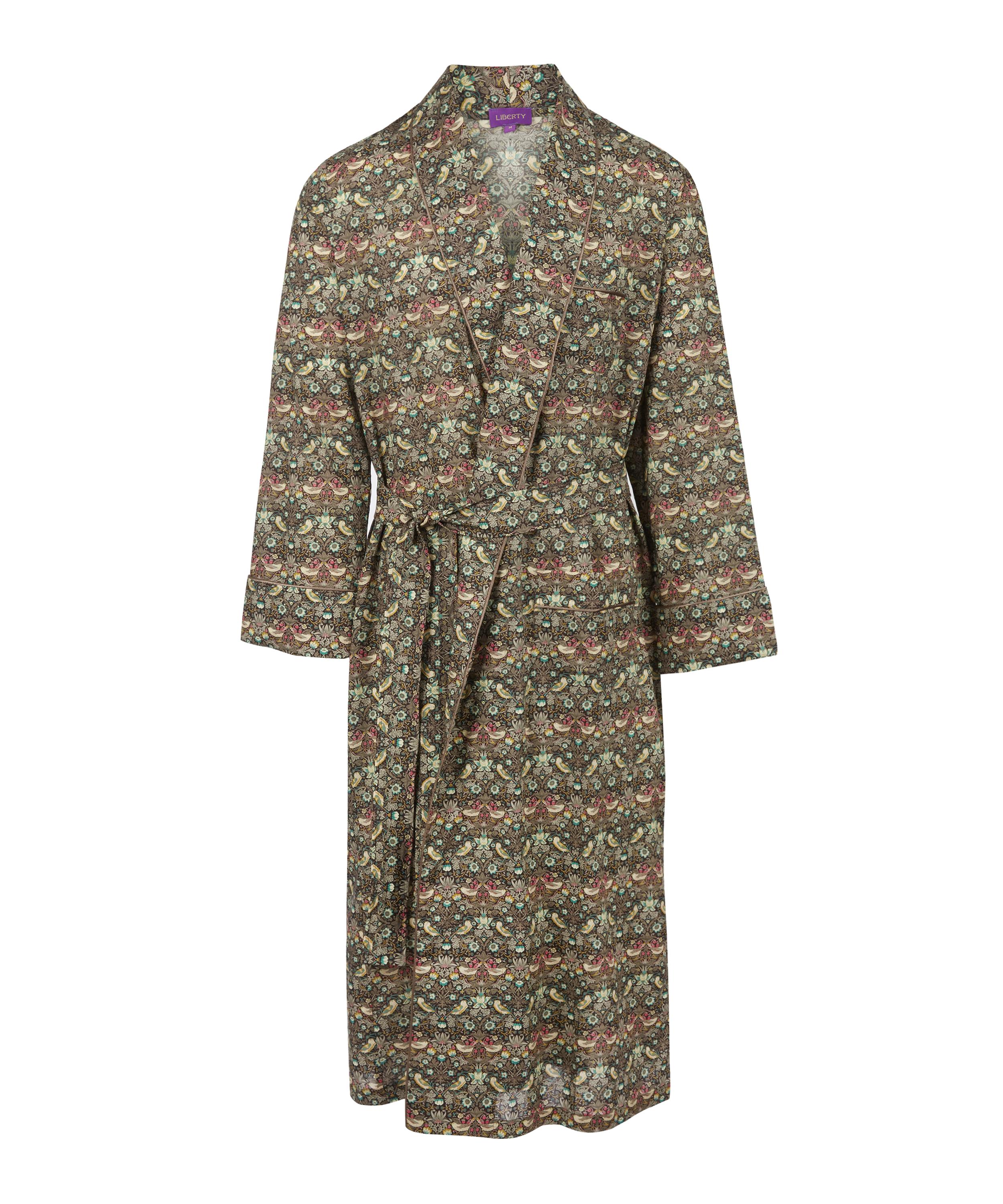 Strawberry Thief Long Tana Lawn Cotton Robe | Liberty London