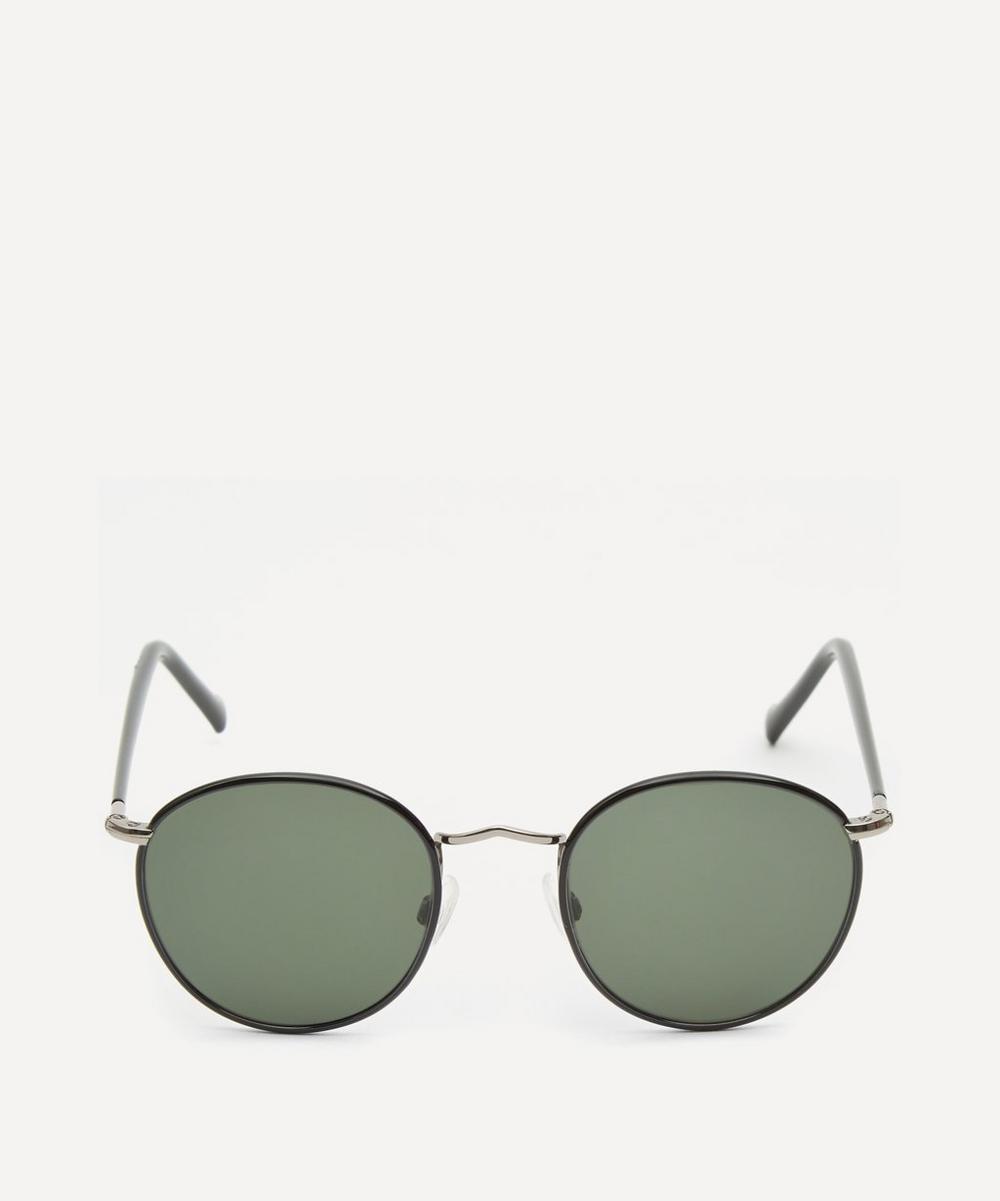 MOSCOT ZEV ROUND METAL AND ACETATE SUNGLASSES,000538659