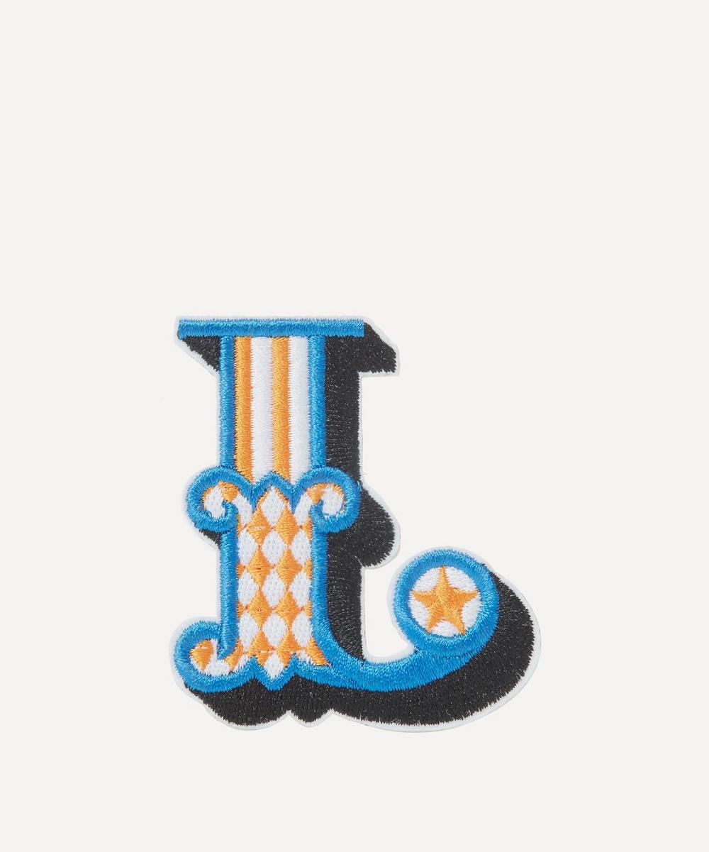 Liberty London Embroidered Sticker Patch In L In Multi