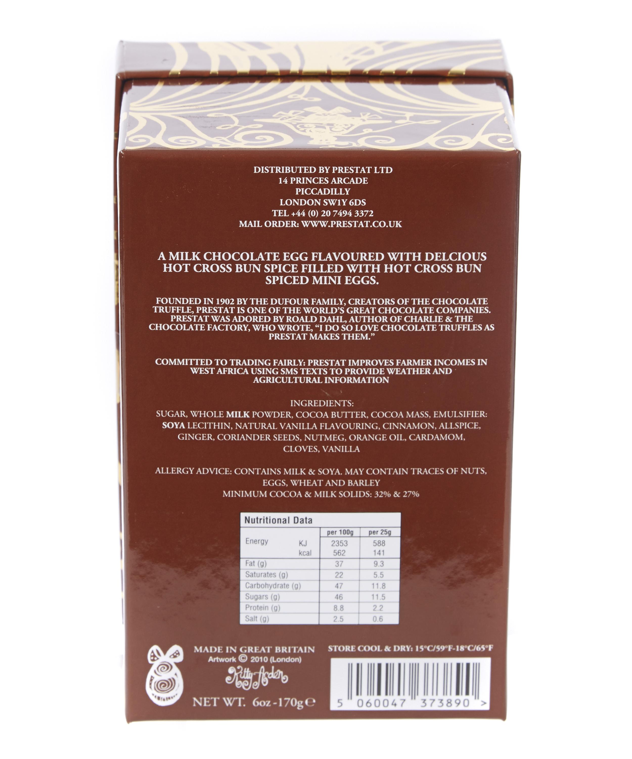 Hot Cross Bun Spiced Easter Egg Liberty London