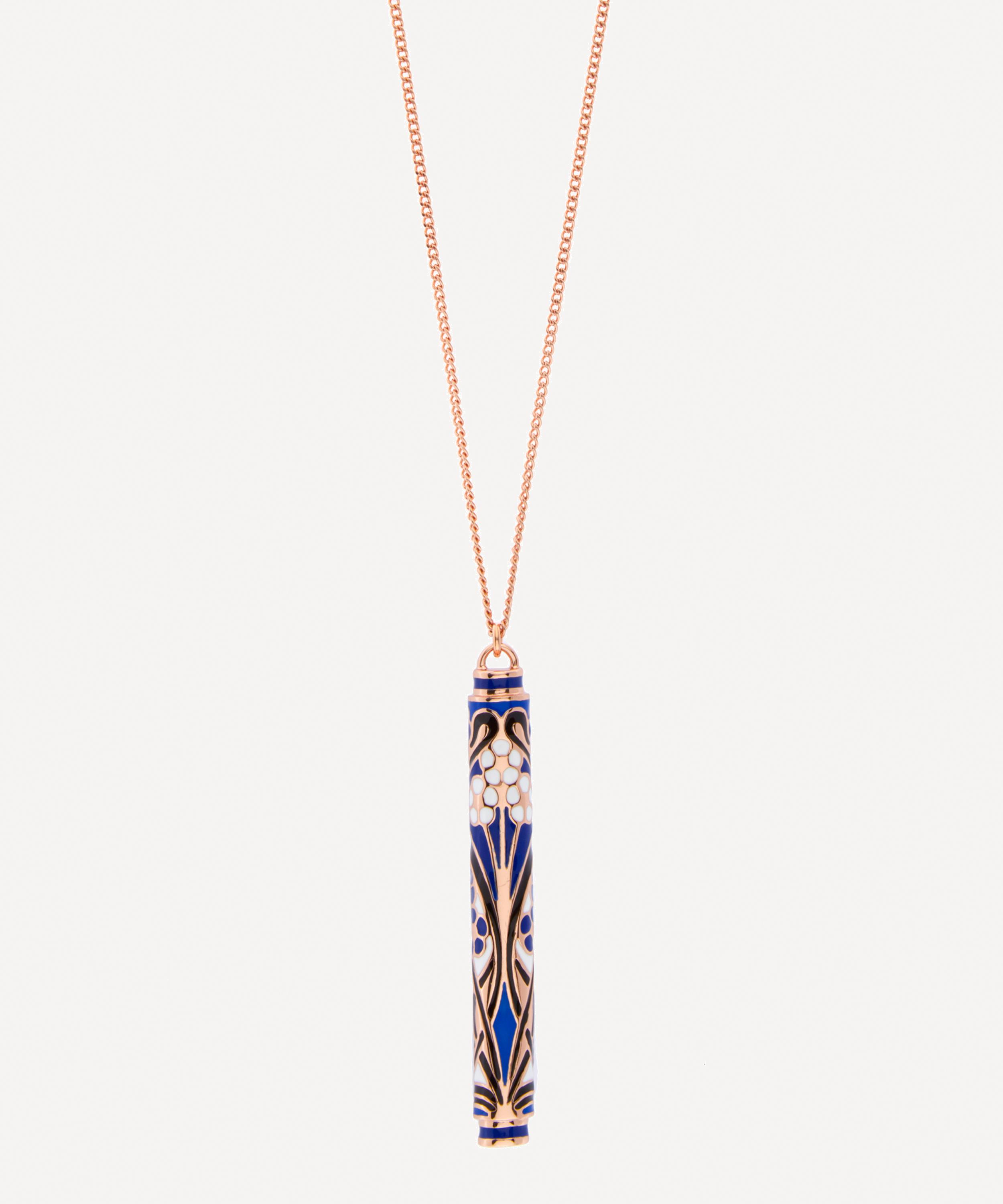 Ianthe Enamel Long Pendant Necklace | Liberty London