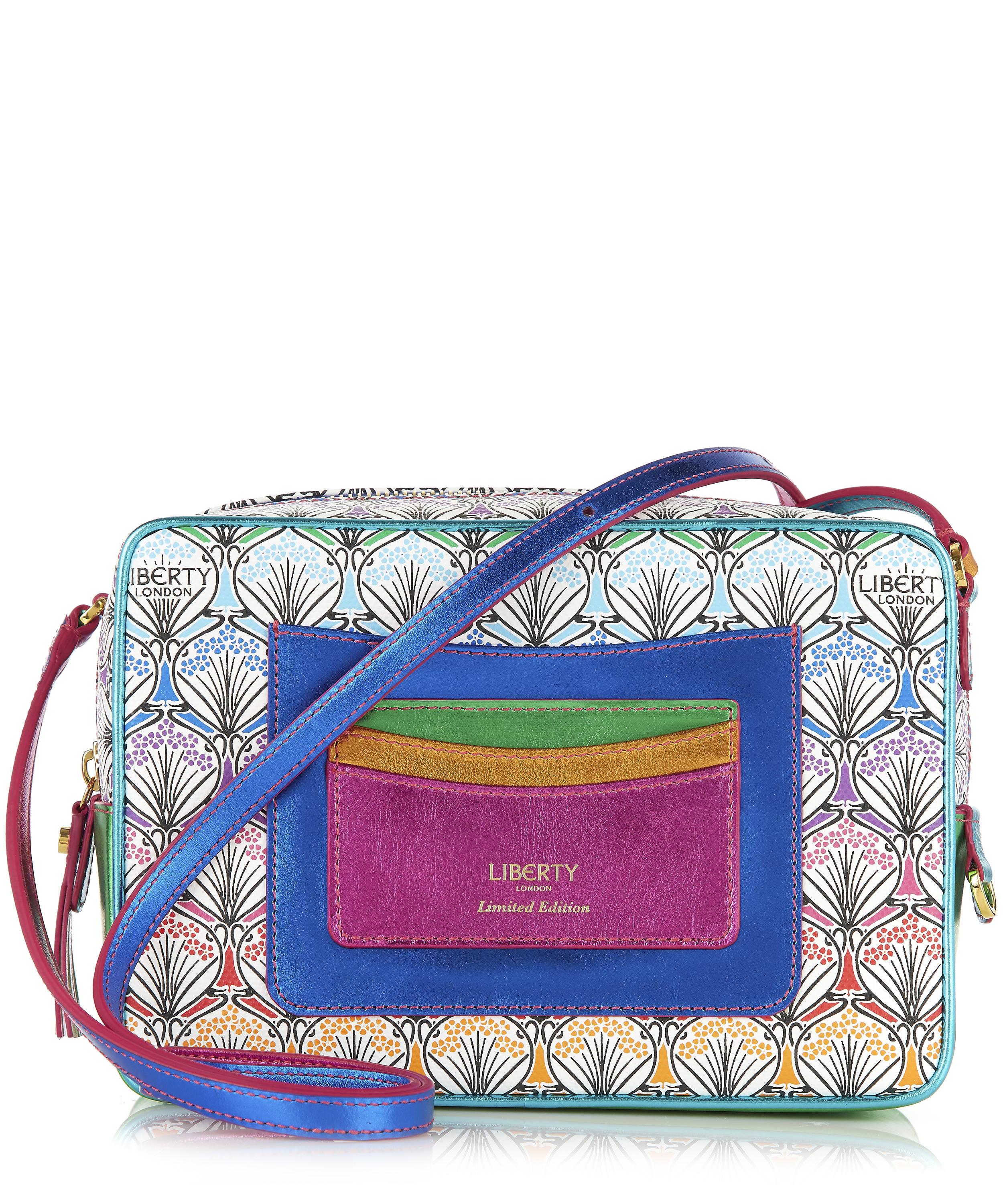 Maddox Cross Body Bag in Rainbow Canvas | Liberty London