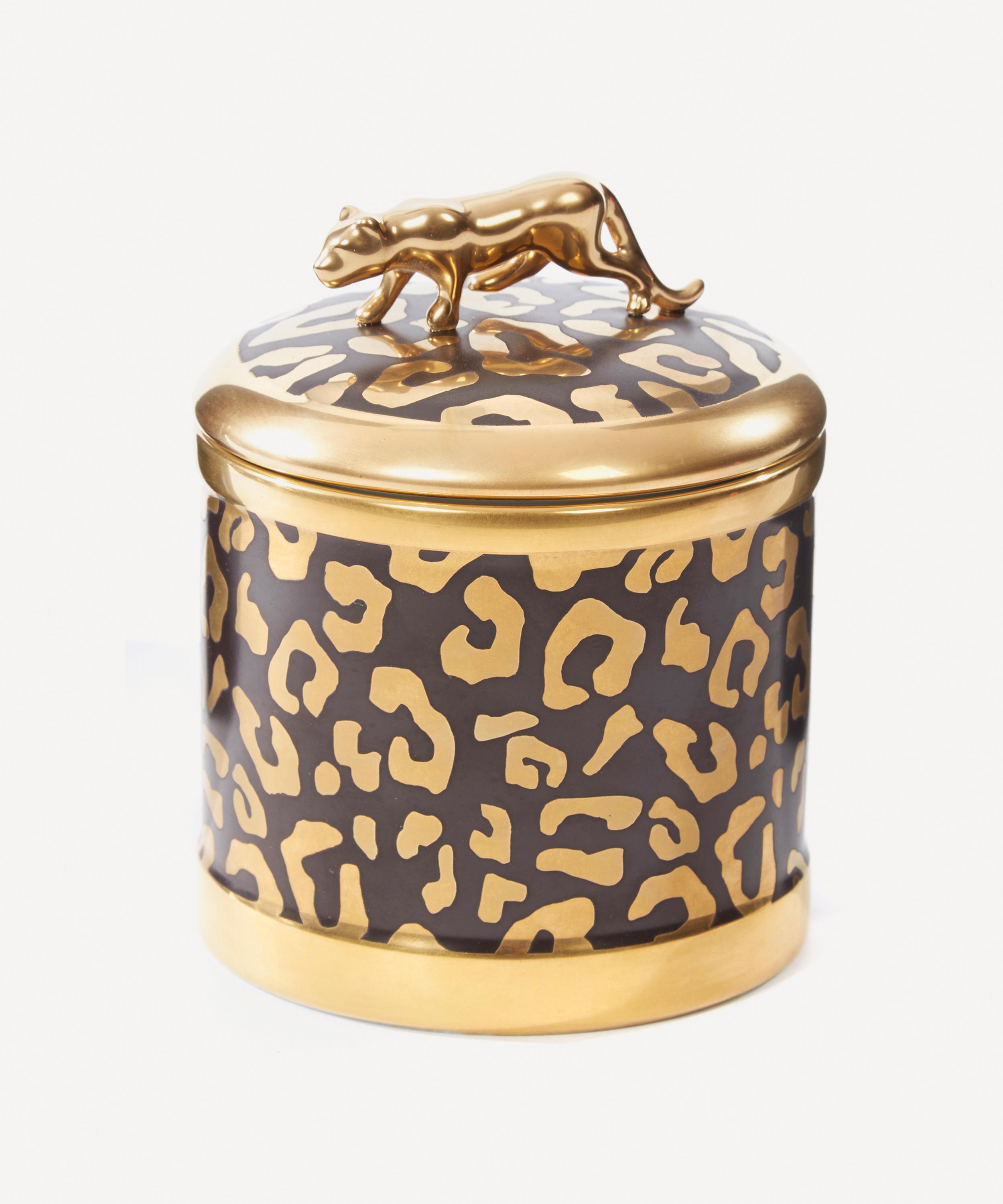 L'objet Leopard Candle In Brown
