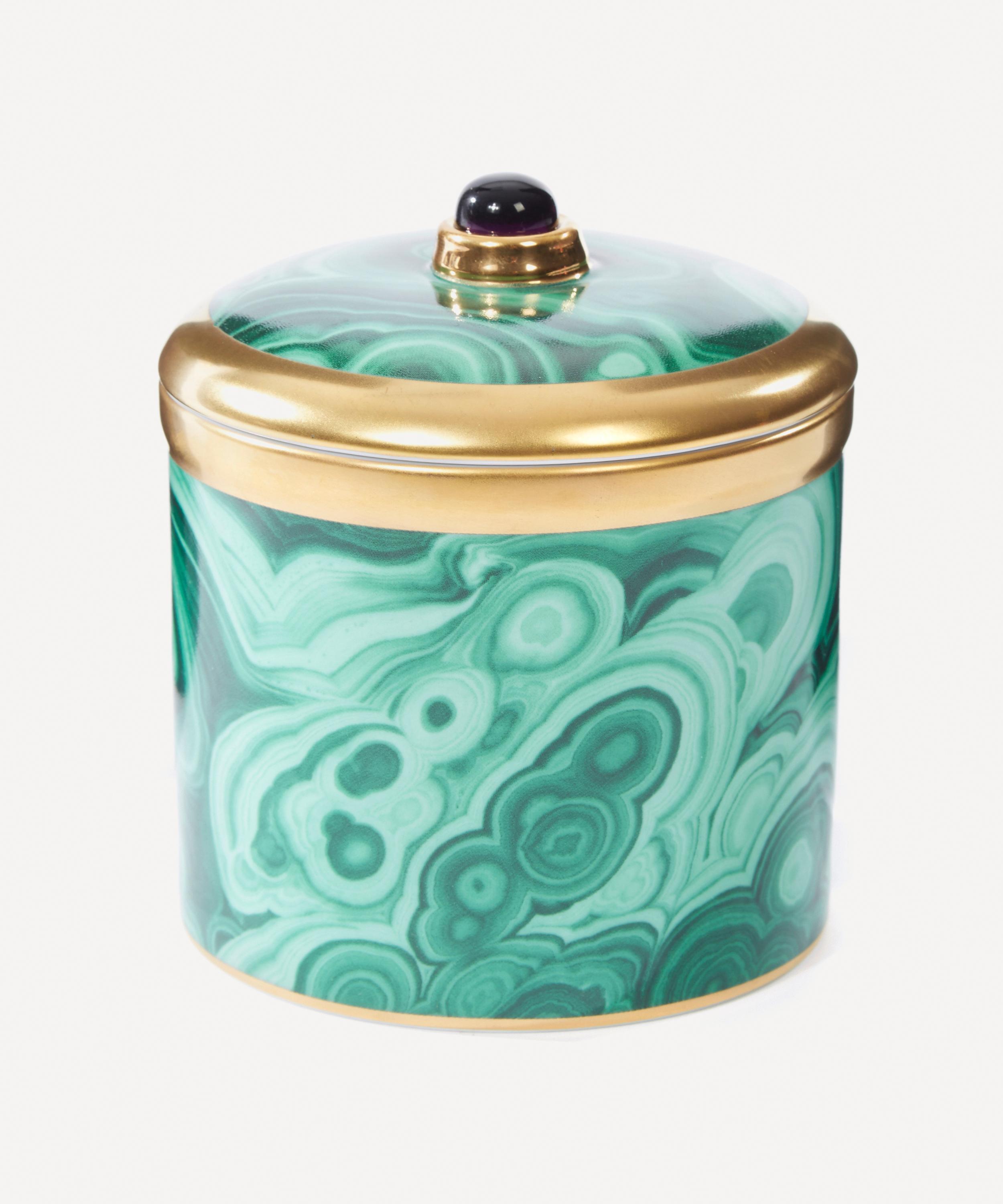 L'objet Malachite Single Wick Candle In Green