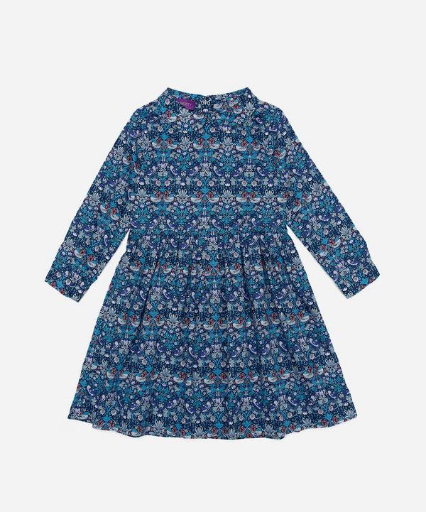 Liberty - Strawberry Thief Long Sleeved Dress 2-10 Years